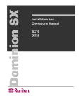 Raritan DOMINION DSX-0N-E Specifications