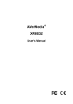 Avermedia XR8032 User`s manual