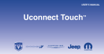 Chrysler Uconnet Touch Owner`s manual