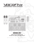 VocoPro Hero-Rec Owner`s manual