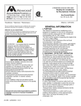 Atwood Mobile Products AC-1511 Installation manual