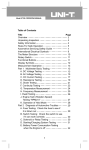 UNI-T UT106 Specifications