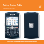 Blackberry 7130C - GETTING STARTED GUIDE FROM CINGULAR User manual