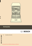 Bosch SMV 69T10 Operating instructions