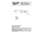 Milwaukee 6509-31 Operator`s manual