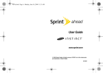 Samsung Instinct SPH-M800 User guide