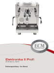 ECM ELEKTRONIKA PROFI Instruction manual