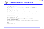 Cadillac 1999 Seville Owner`s manual