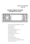 Caliber MCD 782 Instruction manual