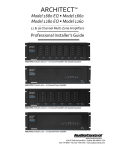 Audio Control Architect 200 Installation guide