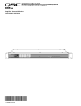 QSC CM16a Hardware manual