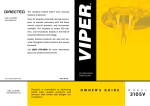 Viper 3105V Instruction manual
