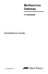 Allied Telesis AT-iMG606BD Installation guide