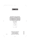 Zanussi FV 850 N Operating instructions