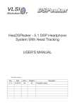 Vlsi HEADSPEAKER - 5.1 User`s manual