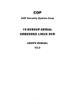 COP Security 15-VT08-CDRW User`s manual