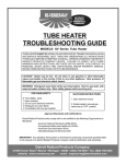 Detroit Radiant Products SV Series Troubleshooting guide