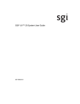 SGI UV 20 User guide