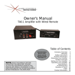 Clark Synthesis TST239 Owner`s manual