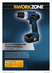Workzone 14.4 V LITHIUM-ION CORDLESS DRILL User guide