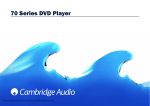 Cambridge Audio DVD79 Specifications