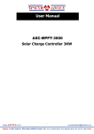 Advice ASC-MPPT-3000 User manual