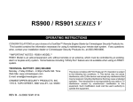 CrimeStopper RS-900.V Operating instructions