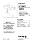 Bradley SS-2/IR/JUV Installation manual