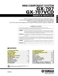 Yamaha GX-707VCD Specifications