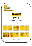 DeWalt DW746 User manual