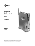 AT&T 6800G - Plug And Share Wireless Router User manual