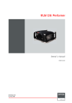Barco RLM G5i Performer R9010320 Owner`s manual