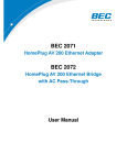 BEC BEC 2072 User manual