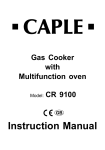 Caple CR 9100 Instruction manual