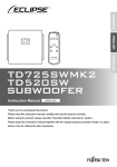 Eclipse TD725SWMK2 Instruction manual