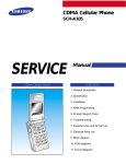 Samsung SCH-A105S Service manual