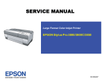 Epson 3880 - Stylus Pro Color Inkjet Printer Service manual