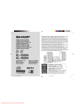 Sharp XL-1500H Specifications