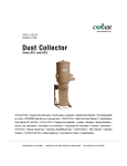 Conair Dust Collector Size 3 User guide