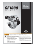 Beckett CF1000 Instruction manual