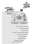 Bissell Little Green 1400 SERIES User`s guide