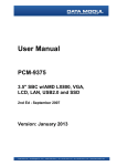 AMD PCM-5820 User manual