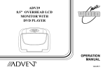 Advent ADV29 Installation guide