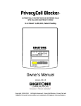 Digitone Call Blocker Owner`s manual