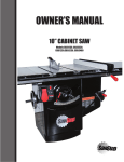 SawStop CB33230 Owner`s manual