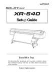 Roland XR-640 Setup guide