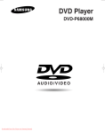 Samsung DVD-P68000M User manual