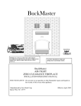 BuckMaster 21 Installation manual