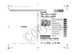 Canon PowerShot A620 User User guide