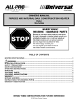 Universal 150-FASNG Specifications